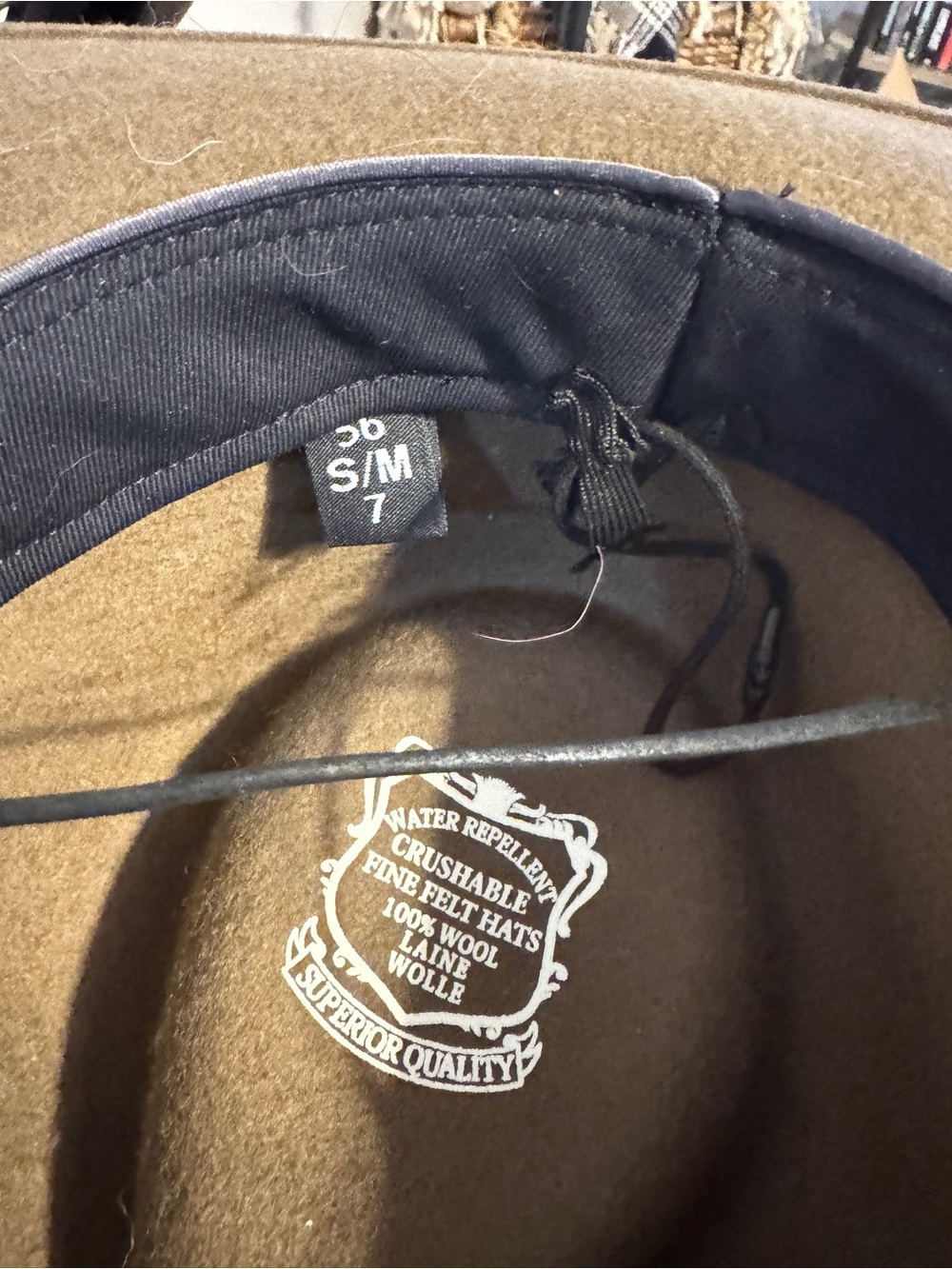 Brown Wool Fedora Hat - Van Palma - Picture 3 of 6